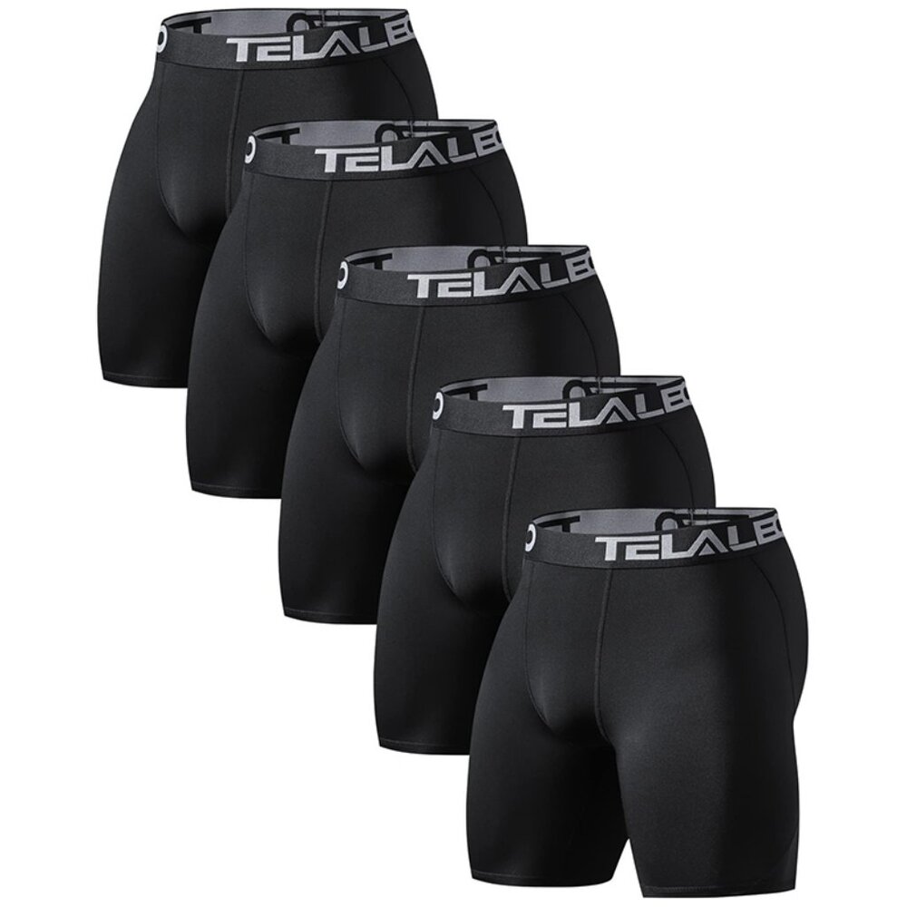 Telaleo 5 Pack Compression Shorts Performance Base Layer Underwear (S) NWOT